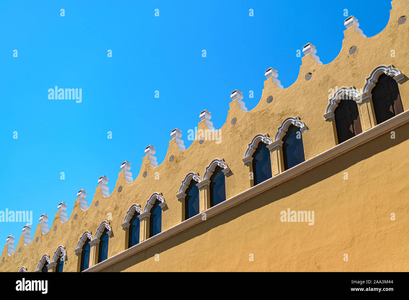 Detail einer kolonialen Gebäude in Merida, Mexiko Stockfoto