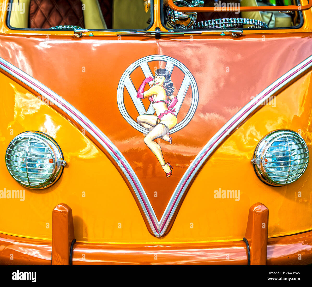 VW Volkswagen T1 Doppelkabine Pick-Up Blau mit Weiss Bully Bus 1950-1967 ca 1//..