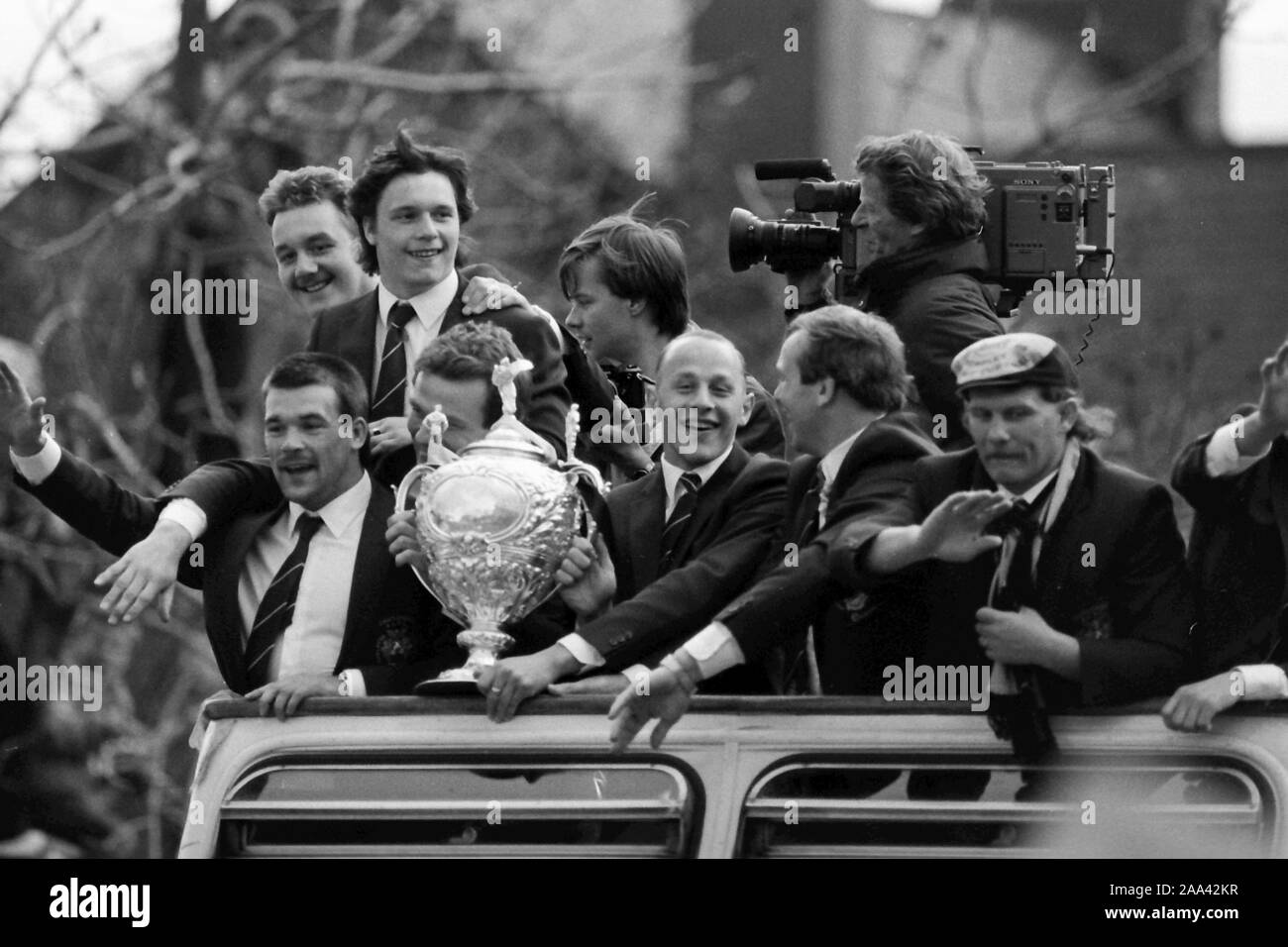 Castleford v-Rumpf Kr Wembley 1986: credit David Hickes und Simon Dewhurst Stockfoto