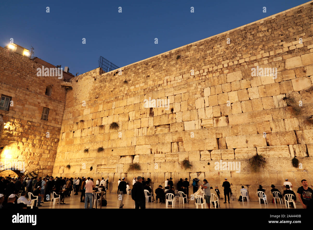 Western Wall in Jerusalem Altstadt, Israel 2019 Stockfoto