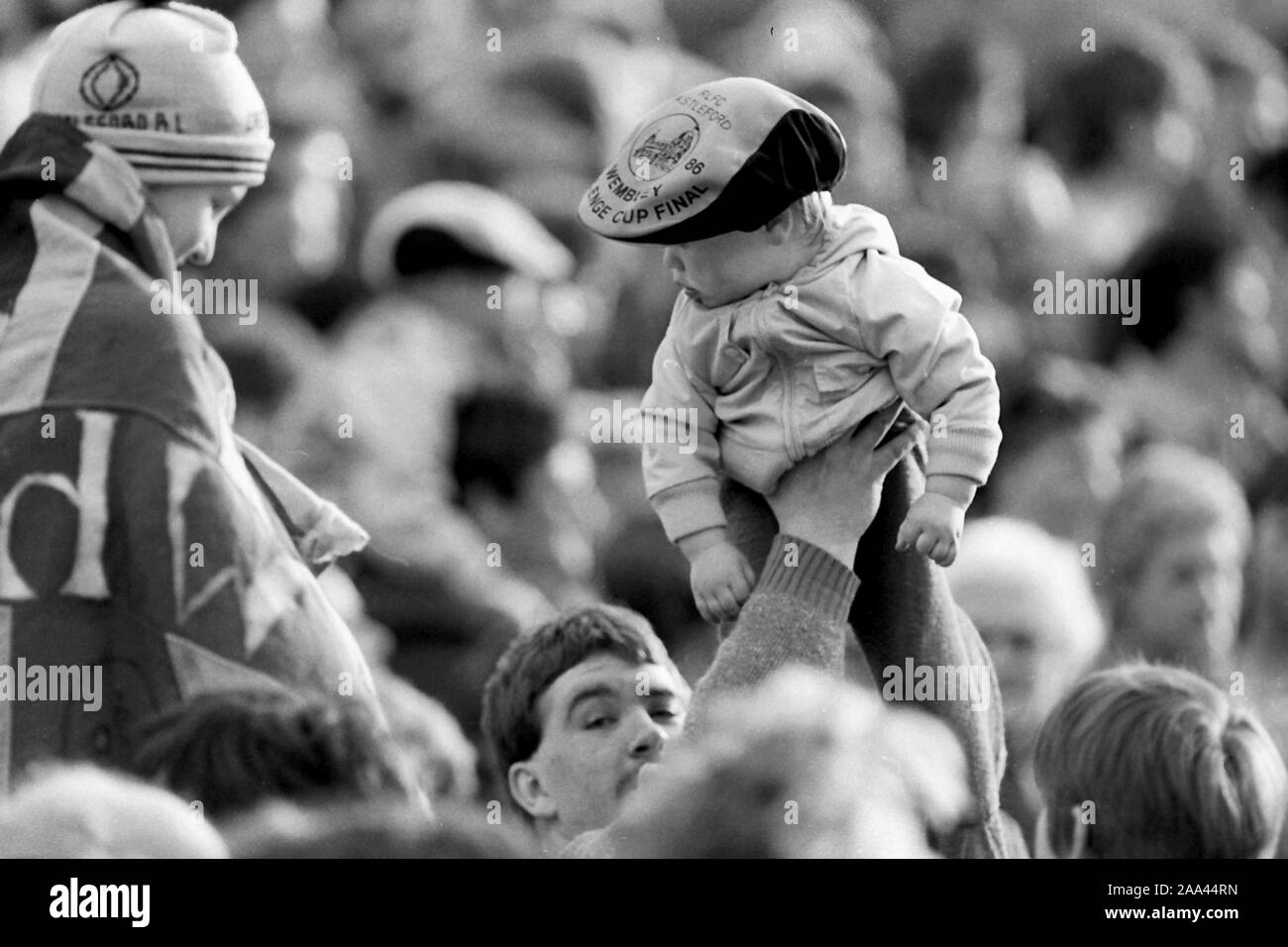 Castleford v-Rumpf Kr Wembley 1986: credit David Hickes und Simon Dewhurst Stockfoto