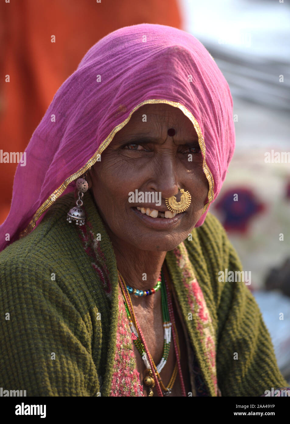 Indiens größte Tribal Gathering, Pushkar Mela ist jährlich im November statt von karthik Ekadashi zu Karthik Purnima wie pro die hinduistische Kalender Stockfoto