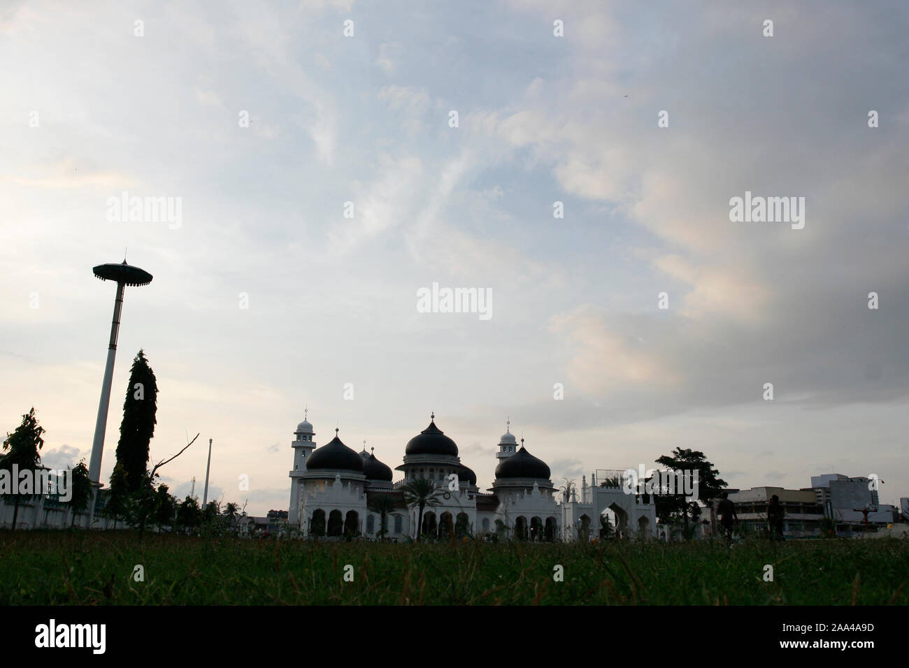 Banda Aceh, 30. Januar 2008. Die Große Moschee Baiturrahman, vor der Sanierung Stockfoto