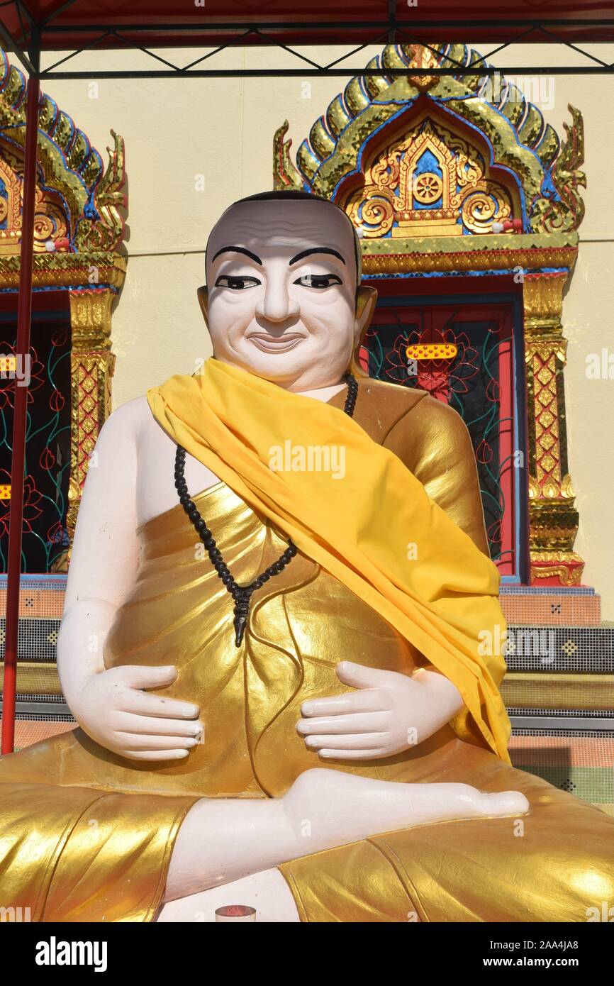 Goldene Pagode in einem buddhistischen Heiligtum in Georgetown, Penang, Malaysia Stockfoto