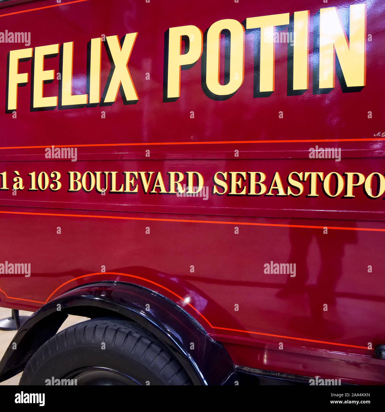 Vintage Felix Potin Lieferwagen, Frankreich Stockfoto