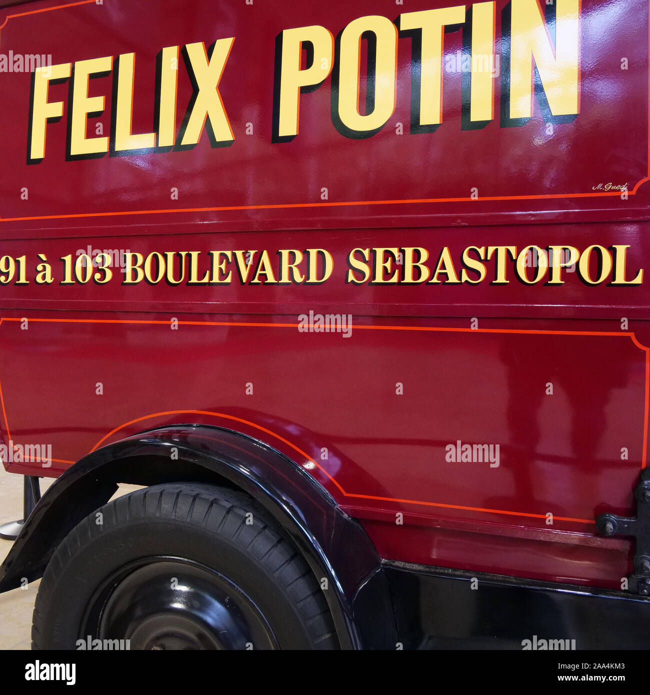 Vintage Felix Potin Lieferwagen, Frankreich Stockfoto