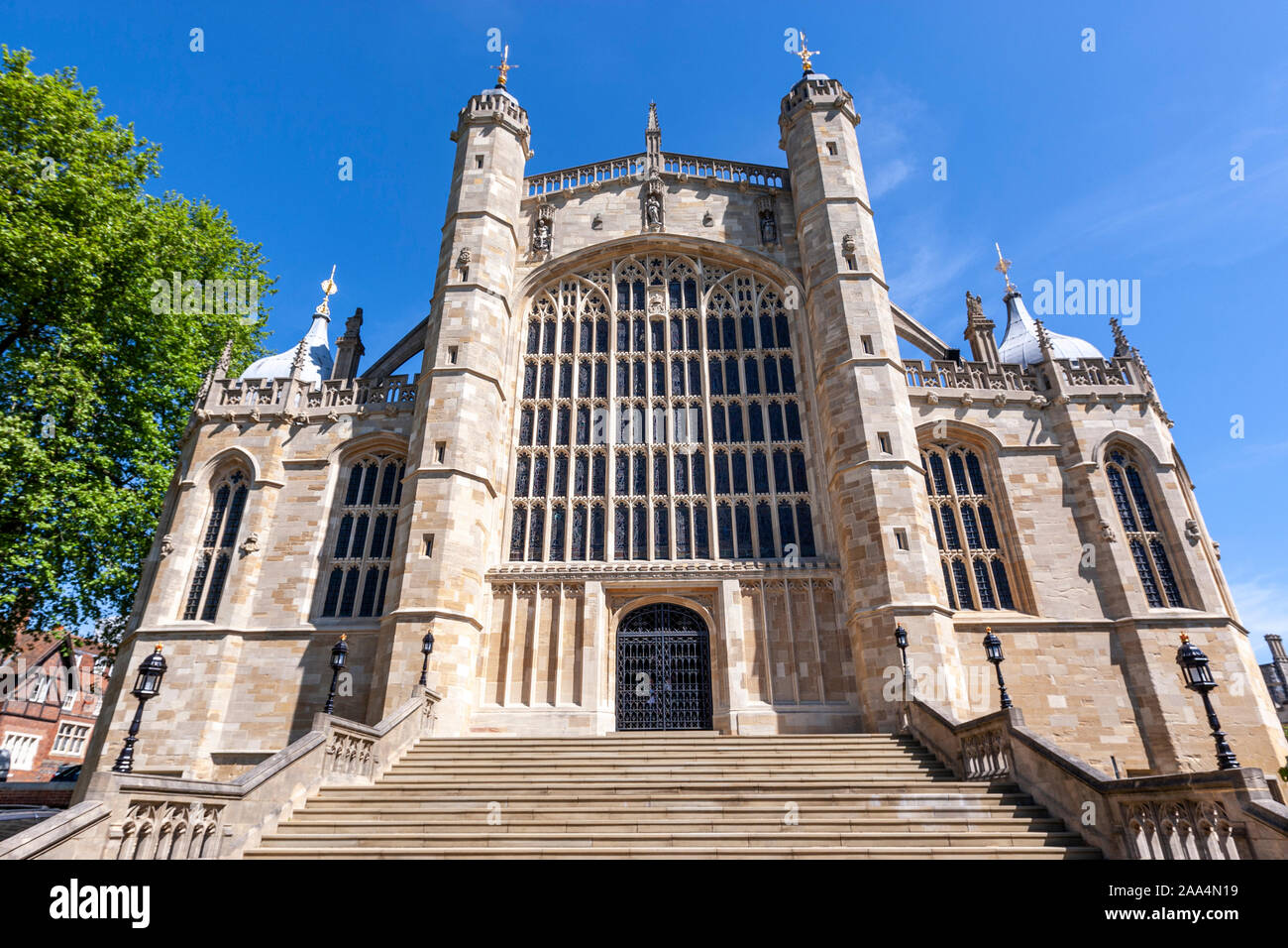 St George's Kapelle, Schloss Windsor, gotischen Stil, Windsor, Berkshire, England, Großbritannien Stockfoto