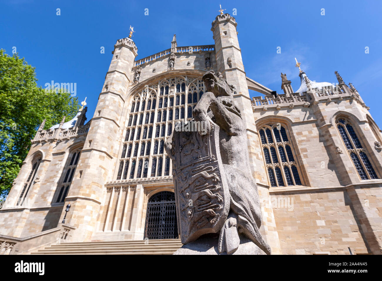 St George's Kapelle, Schloss Windsor, gotischen Stil, Windsor, Berkshire, England, Großbritannien Stockfoto