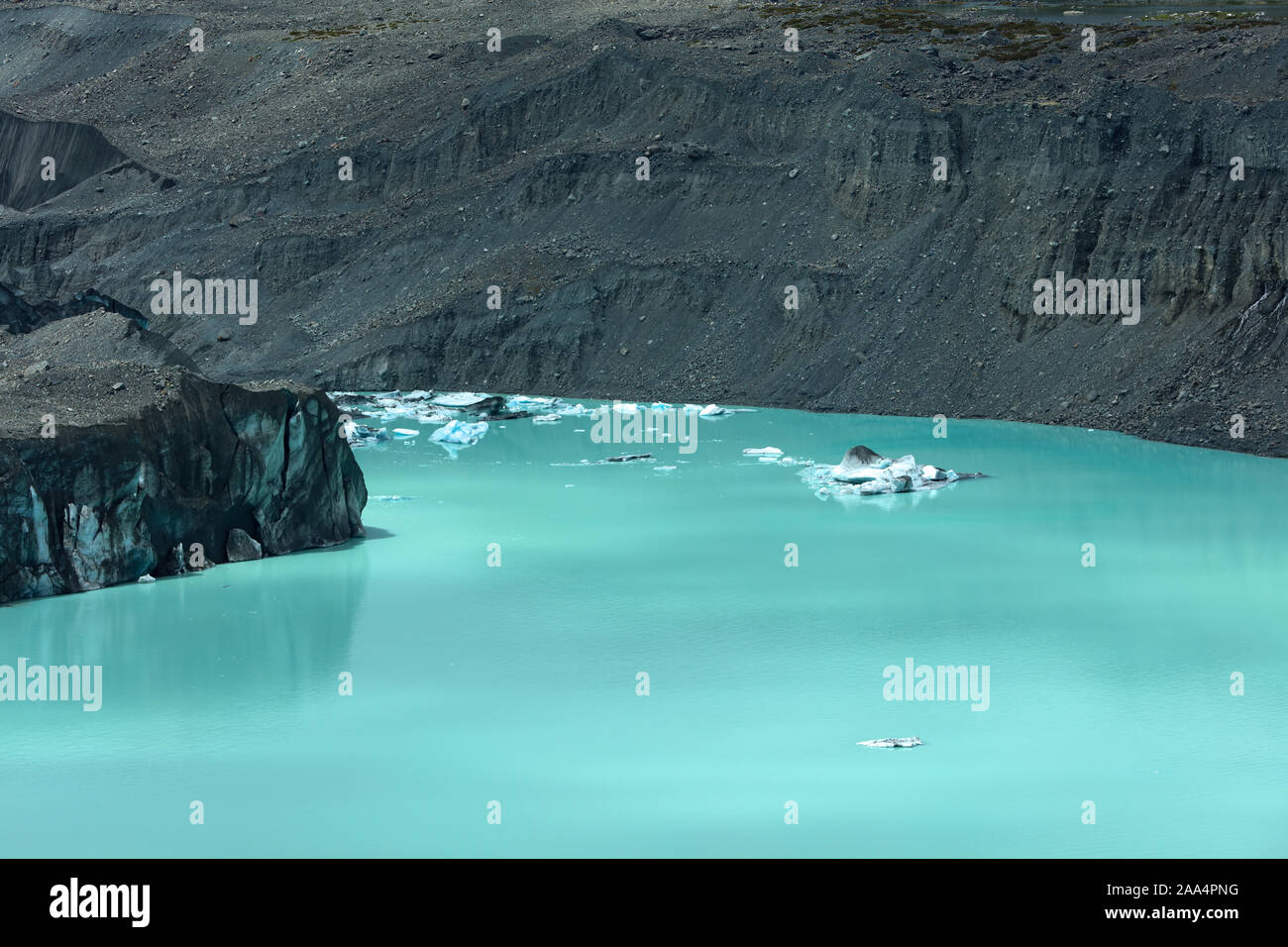 Gletscher auf der Südinsel in Neuseeland Stockfoto