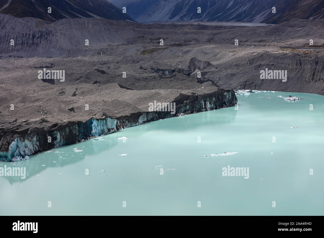 Gletscher auf der Südinsel in Neuseeland Stockfoto