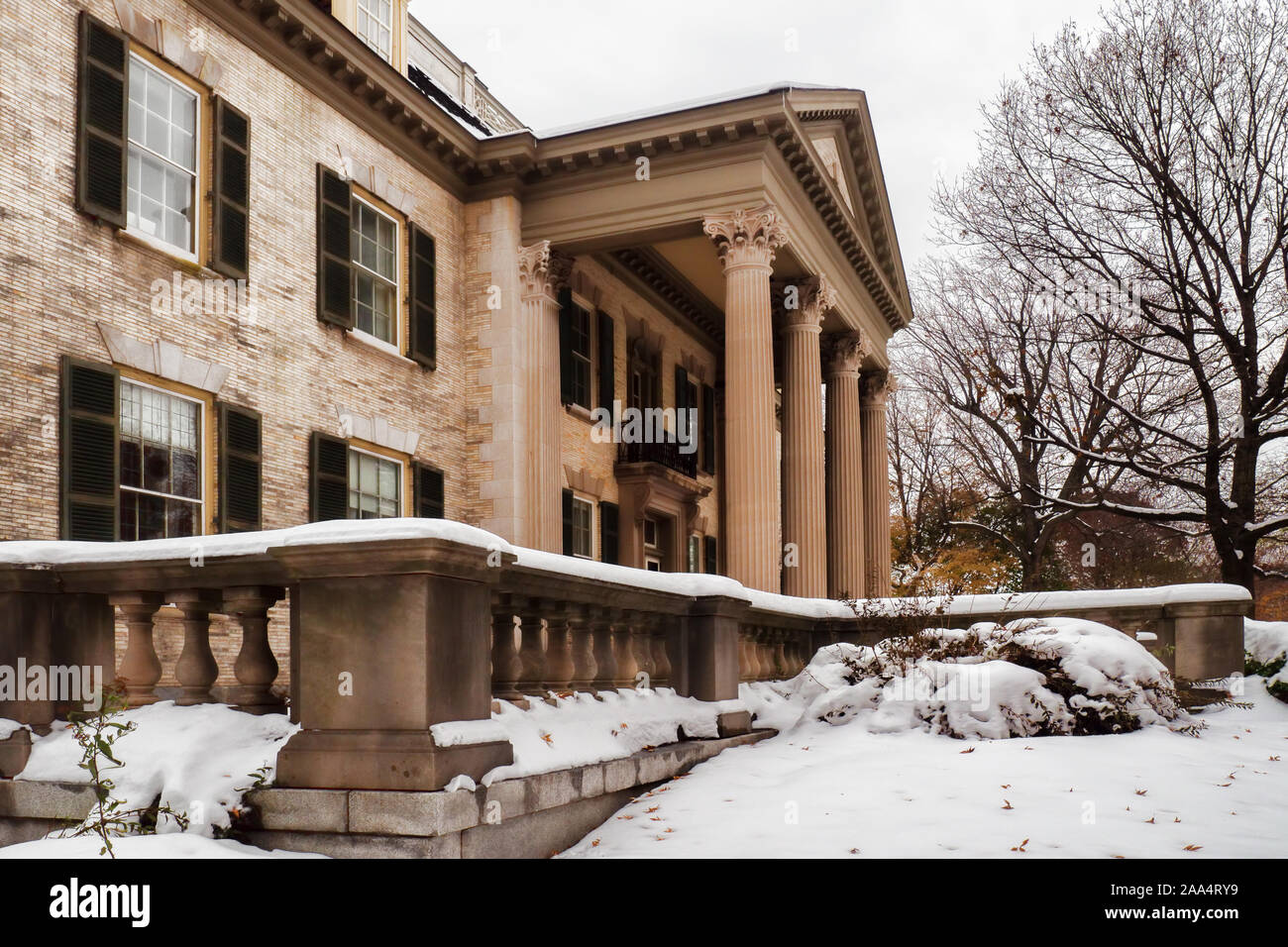 Rochester, New York, USA. November 15, 2019. Colonial Revival Style Mansion und Haus von George Eastman, George Eastman Museum in Rochester, N Stockfoto