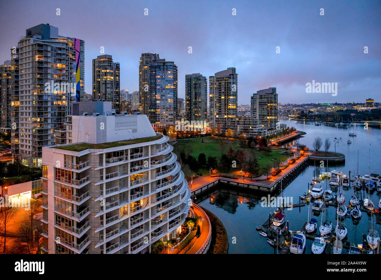 Yaletown Condos, Vancouver, British Columbia, Kanada Stockfoto