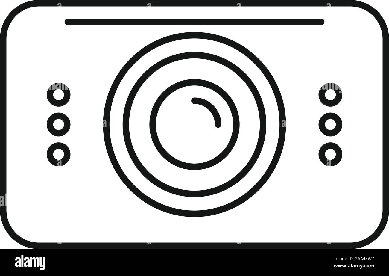 Dvr-Symbol. Gliederung dvr-Vektor Symbol für Web Design auf weißem Hintergrund Stock Vektor