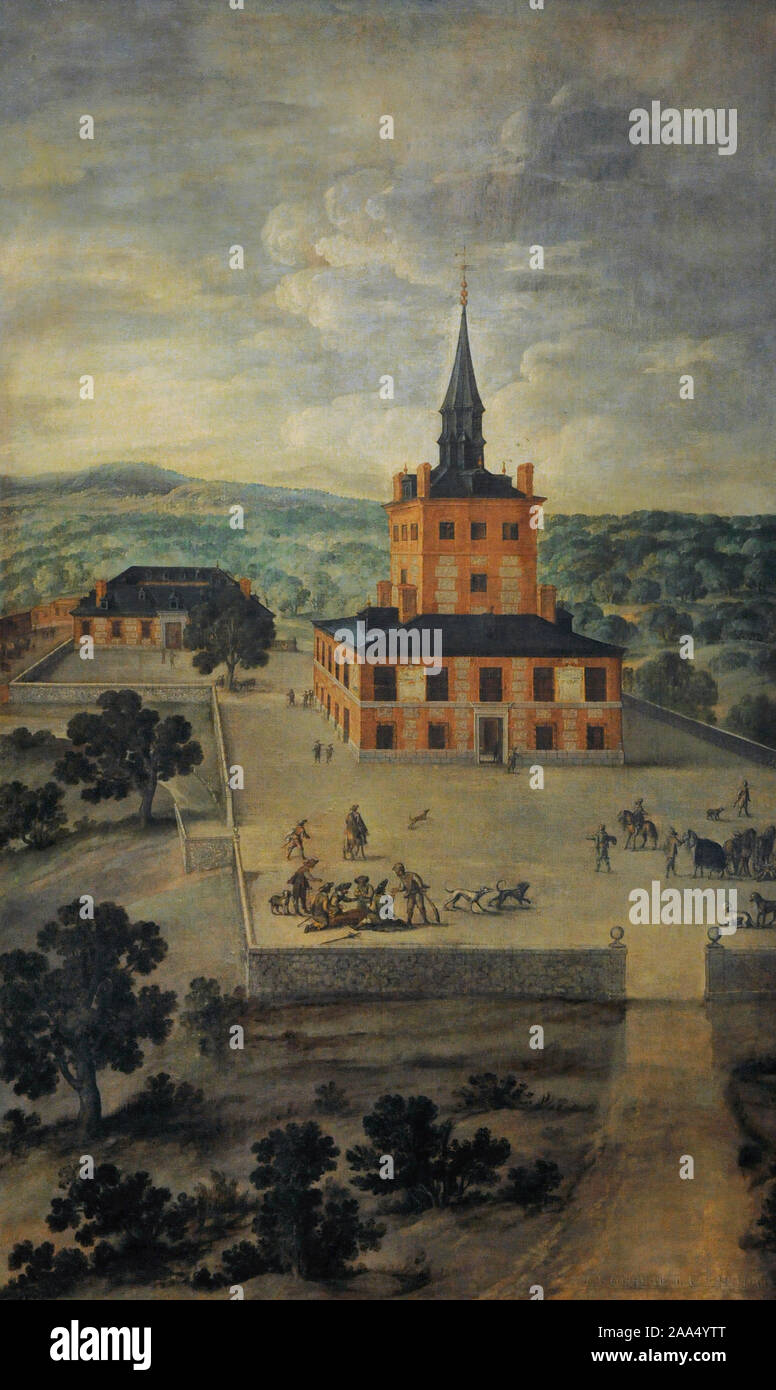 Felix Castello (1595-1651). Spanischer Maler. Der Turm von La Parada, ca. 1615-1651. History Museum. Madrid. Spanien. (Auf Kredit, Nationale Archäologische Museum, Madrid). Stockfoto