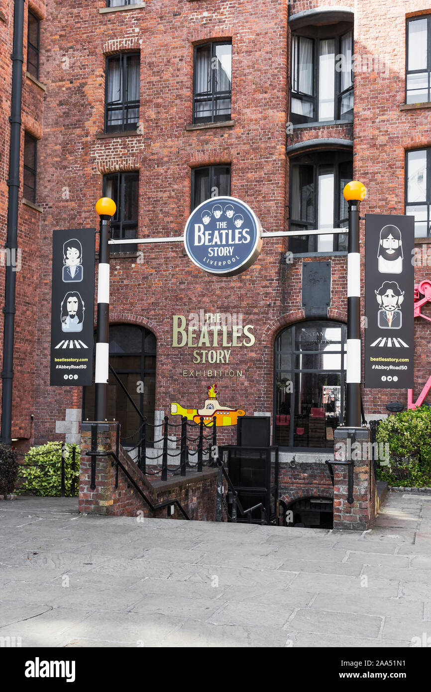 Die Beatles Story in Liverpool, Großbritannien Stockfoto