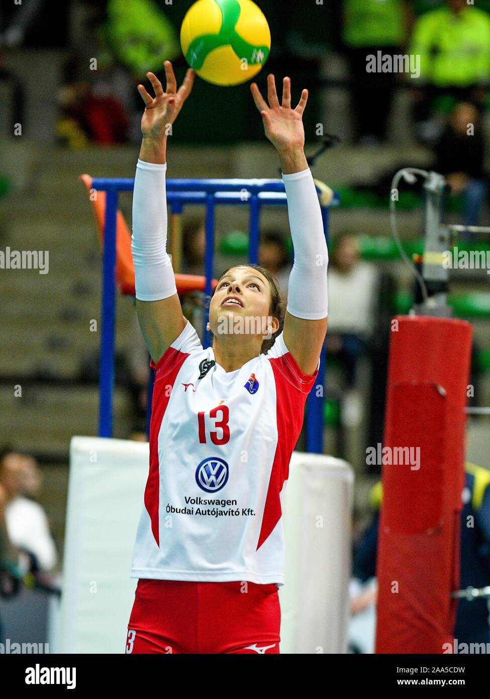 November 19, 2019, Treviso, Italien: Lilla villam (Budapest) während Carraro Imoco Conegliano vs Vasas Obuda Budapest, Volleyball Champions League Frauen in Treviso, Italien, 19. November 2019 - LPS/Ettore Griffoni (Credit Bild: © Ettore Griffoni/LPS über ZUMA Draht) Stockfoto