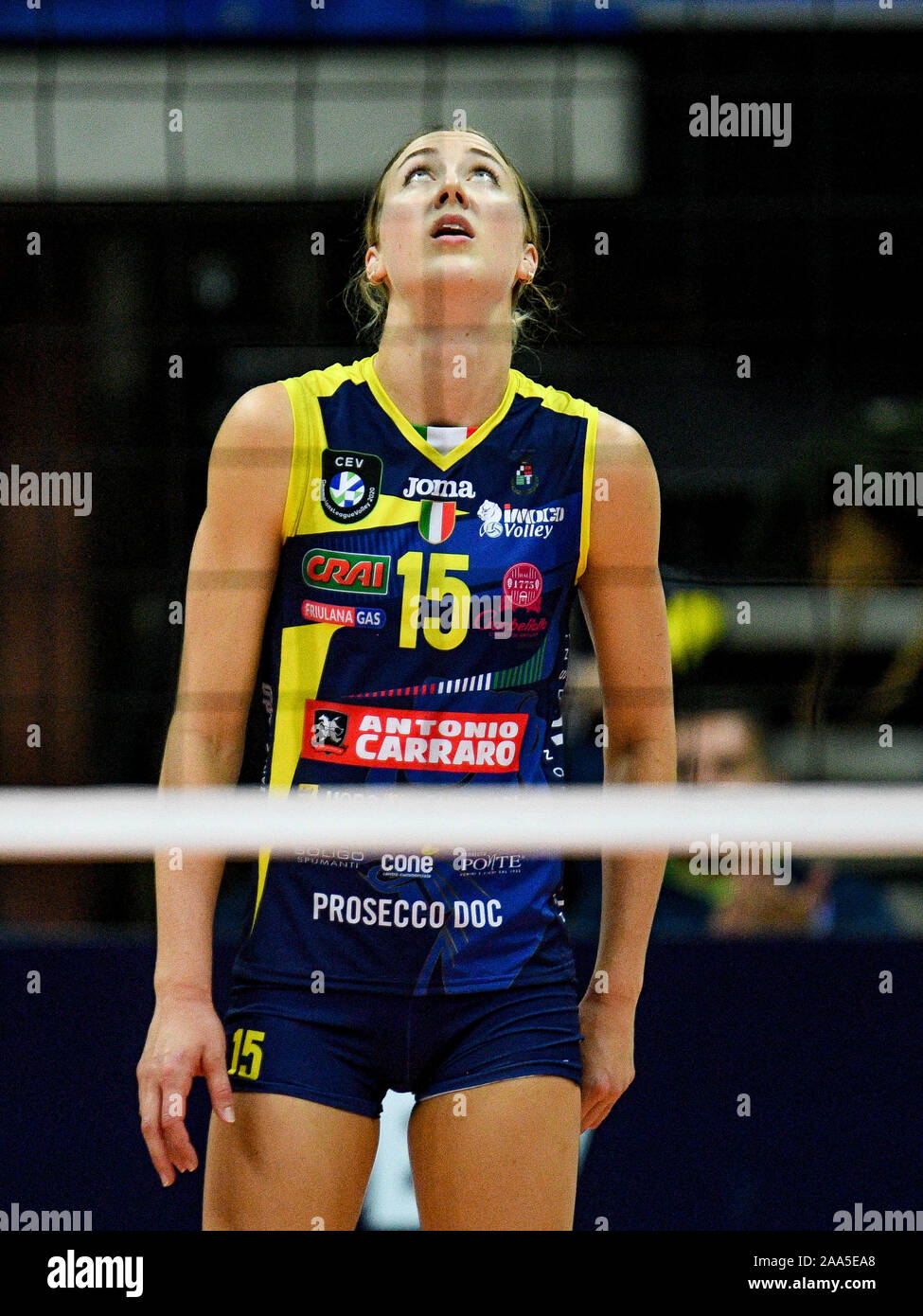 November 19, 2019, Treviso, Italien: Kimberly Hill (conegliano) während Carraro Imoco Conegliano vs Vasas Obuda Budapest, Volleyball Champions League Frauen in Treviso, Italien, 19. November 2019 - LPS/Ettore Griffoni (Credit Bild: © Ettore Griffoni/LPS über ZUMA Draht) Stockfoto