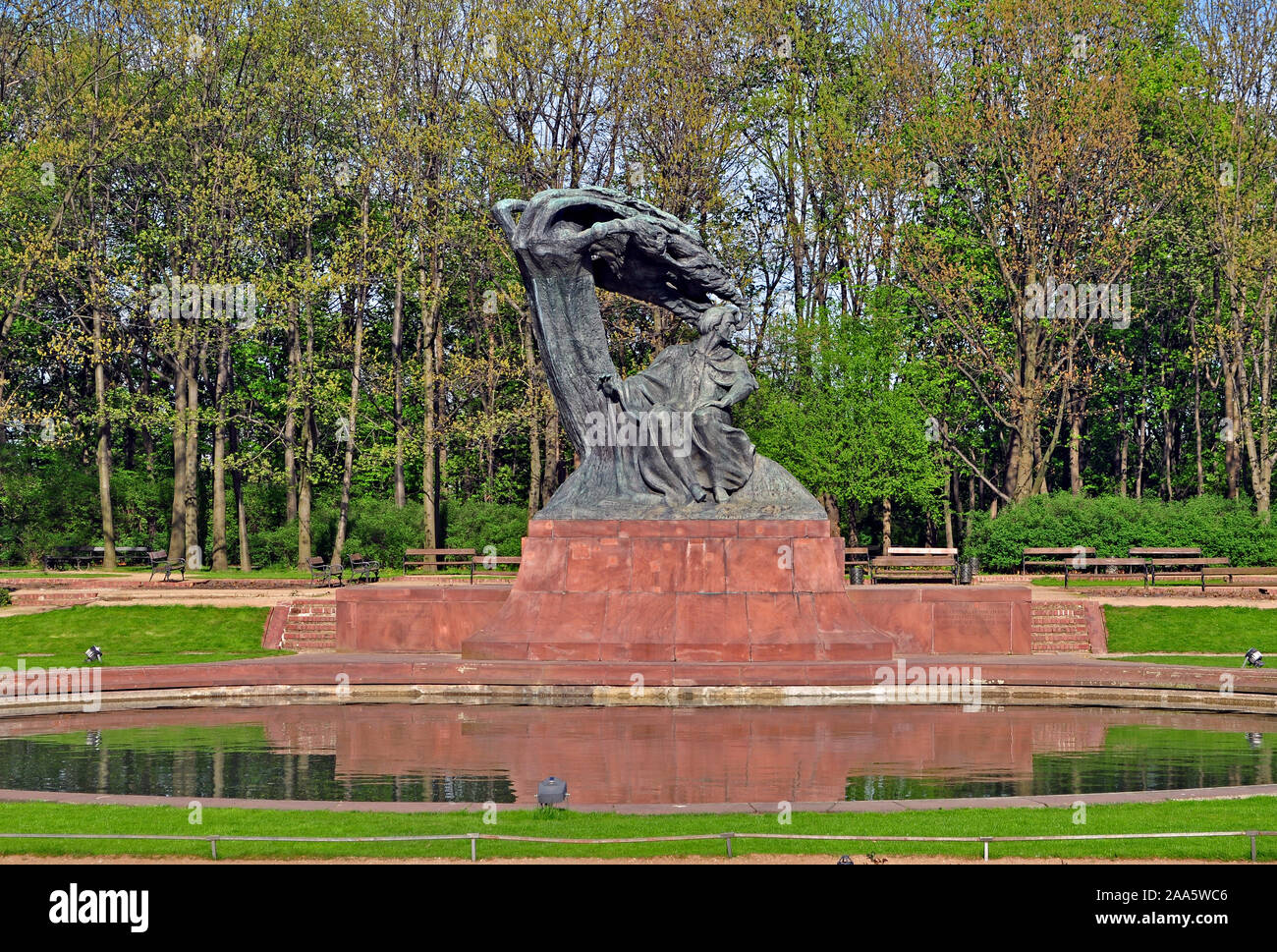 Pomnik Fryderyka Chopina Stockfoto