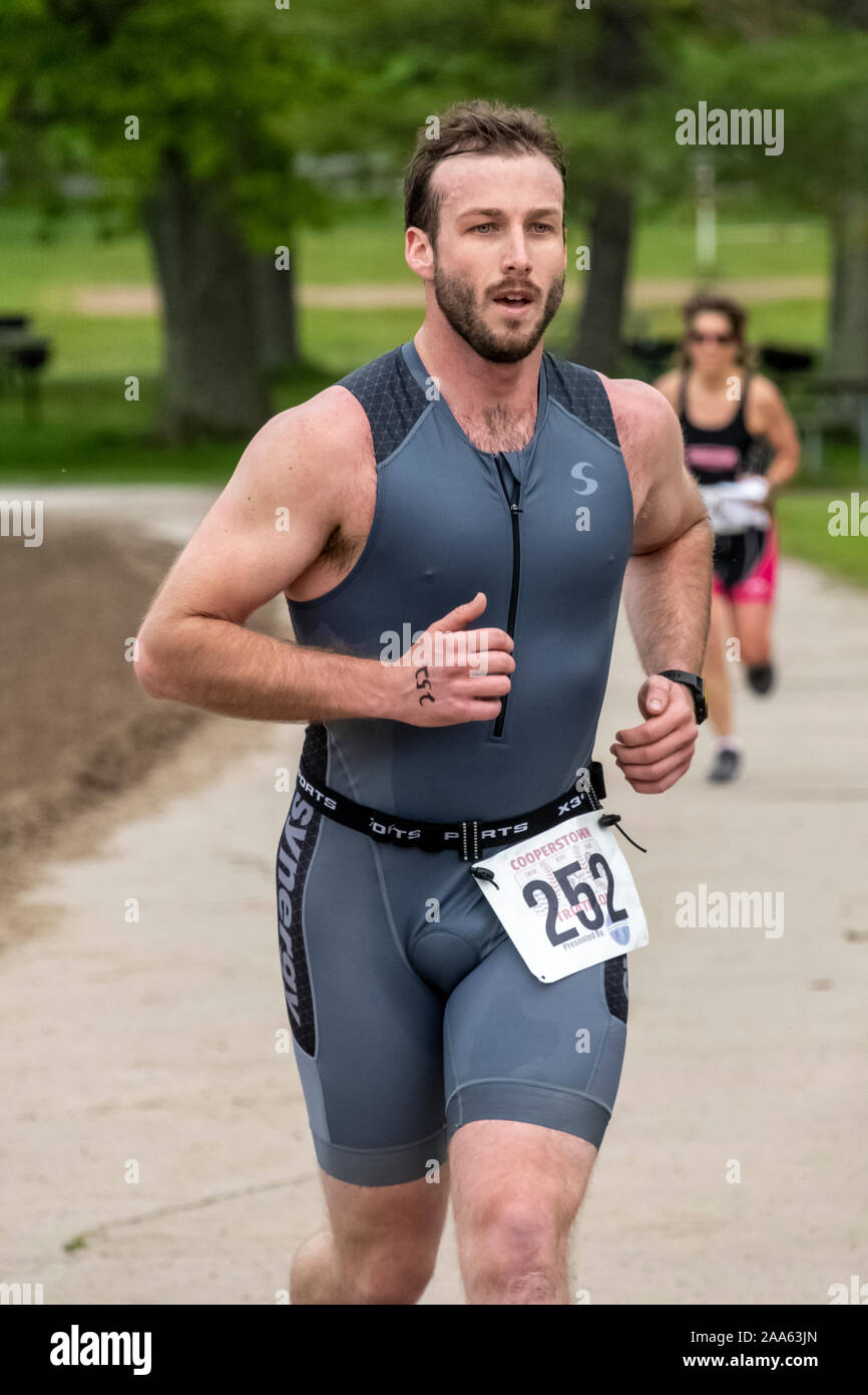 Cooperstown Triathlon 2019 Stockfoto