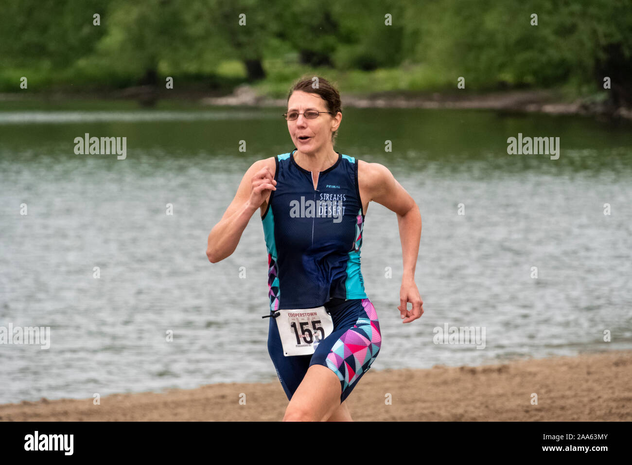 Cooperstown Triathlon 2019 Stockfoto