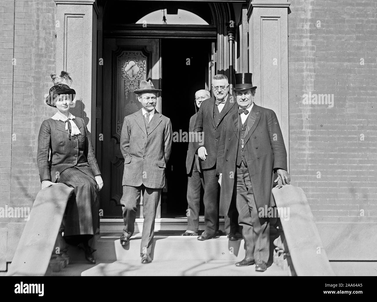 William Jennings Bryan, am Recht, in Hut Ca. 1915-1917 Stockfoto