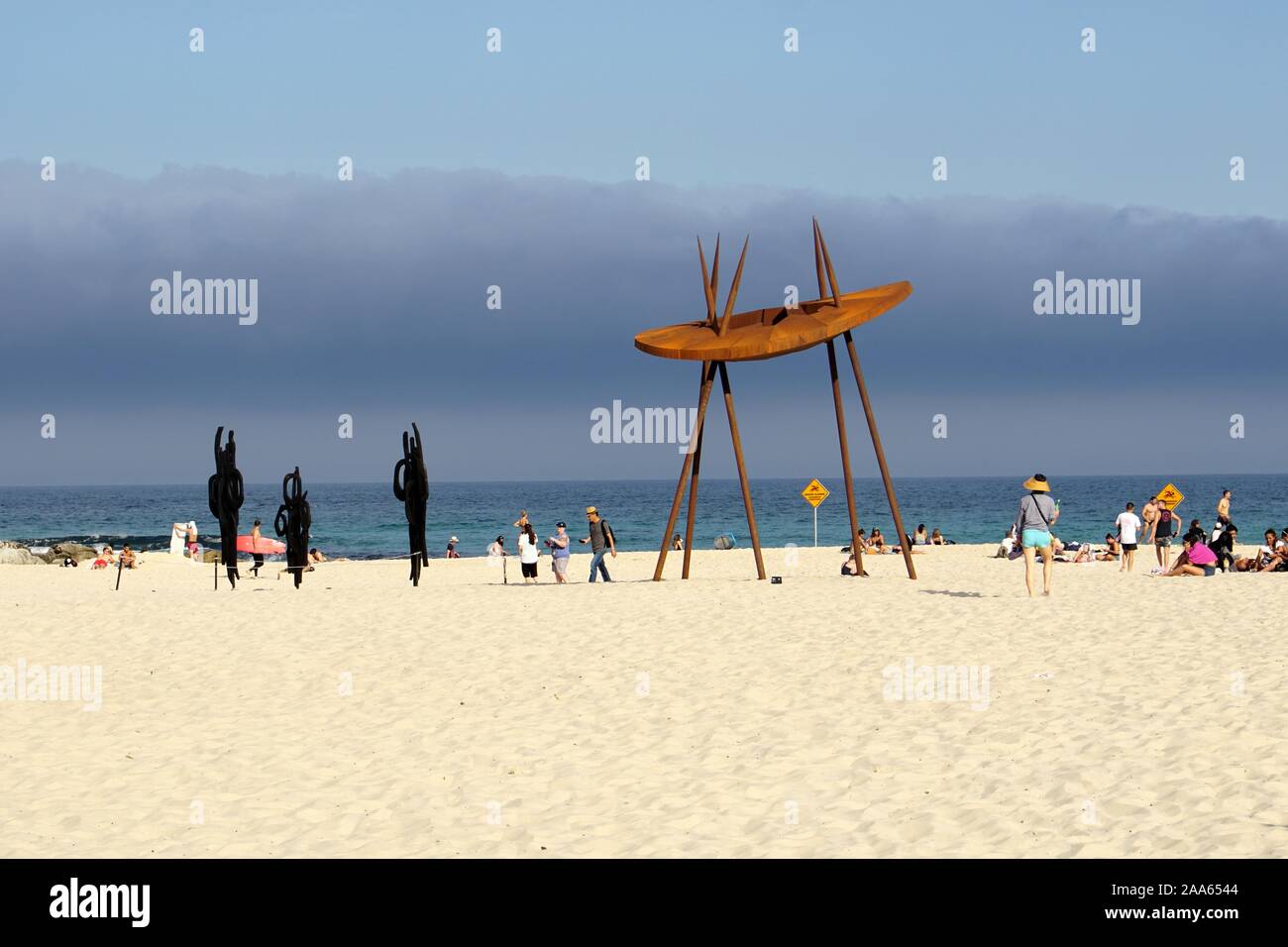 Nähe: Tamarama Beach Kultur während Skulptur am Meer 2019 Stockfoto