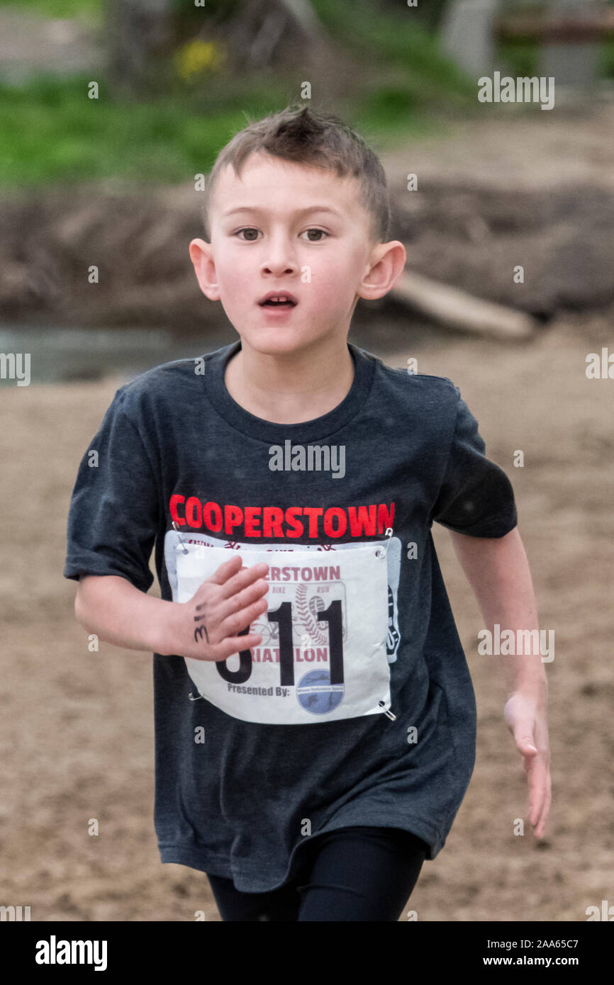 Cooperstown Triathlon 2019 Stockfoto