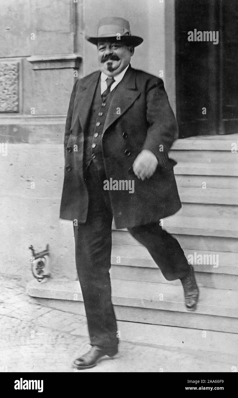 Deutsche Republik - Köpfe provisorischen deutschen Regierung. Friedrich Ebert, Wer leitet die Angelegenheiten der Provisorischen Regierung, die in Deutschland gebildet worden ist. 1918-1919 Stockfoto