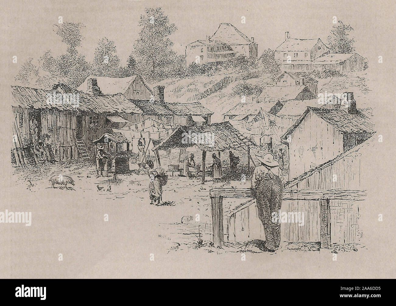 Shermantown, Atlanta, Georgia, ca. 1880 Stockfoto