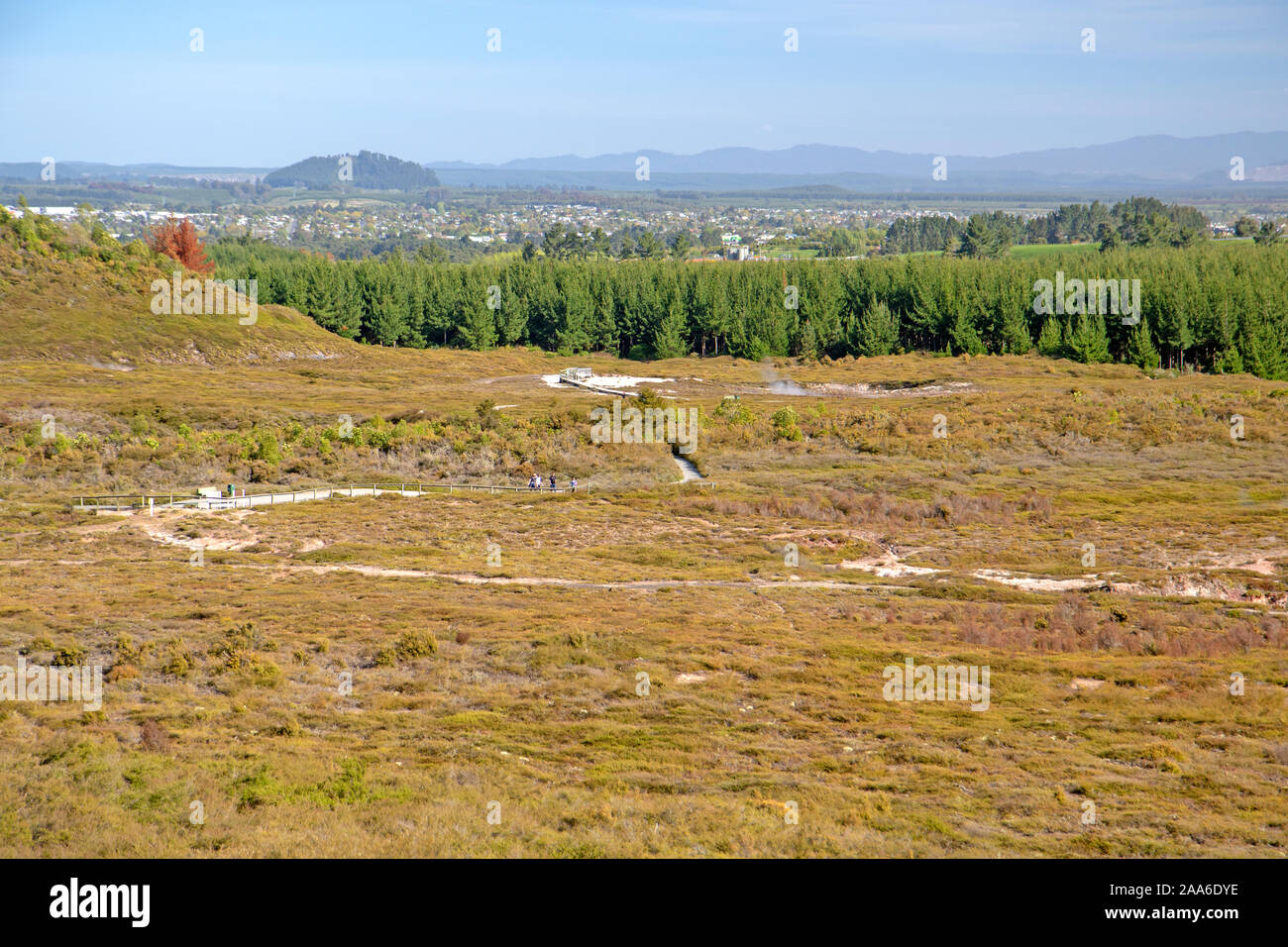 Krater des Mondes geothermische Feld Stockfoto