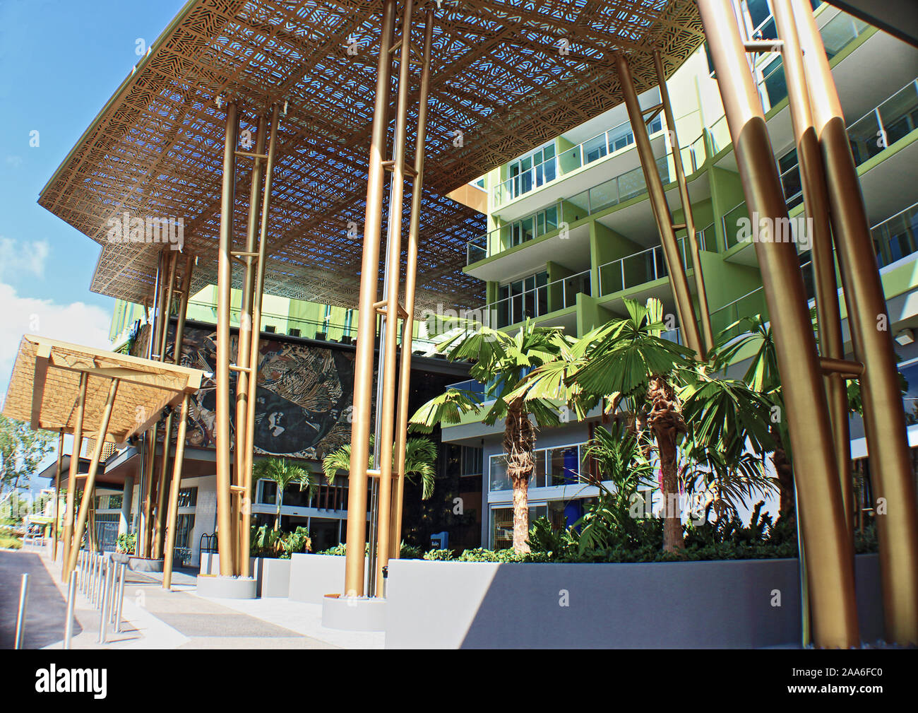 Bailey ist ein weiteres Crystalbrook Collection Hotel in einer bequemen Cairns City Lage, in der Nähe der Waterfront und einen Häuserblock von der Esplanade Stockfoto