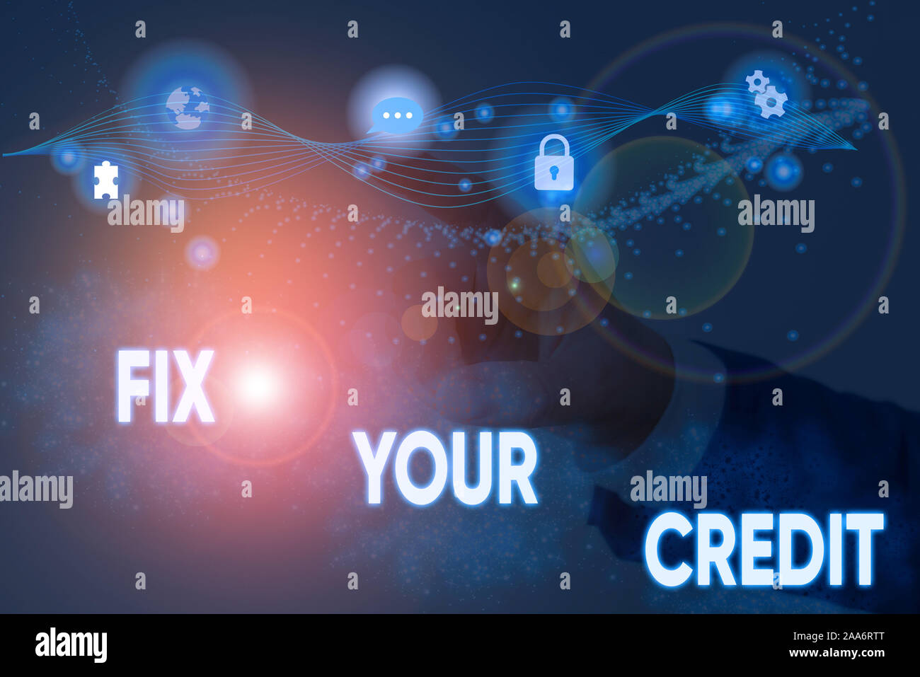 Text Zeichen angezeigt Fix Ihre Kreditkarte. Business foto Präsentation Salden auf Kreditkarten und anderen Kreditinstituten niedrig halten. Stockfoto