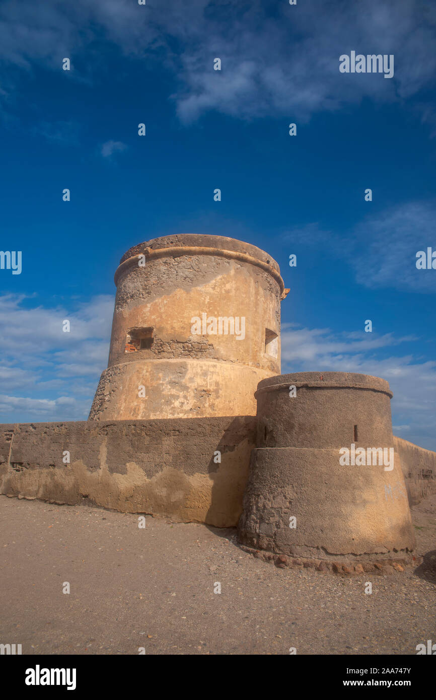 Turm von San Miguel de Cabo de Gata, Almeria Stockfoto