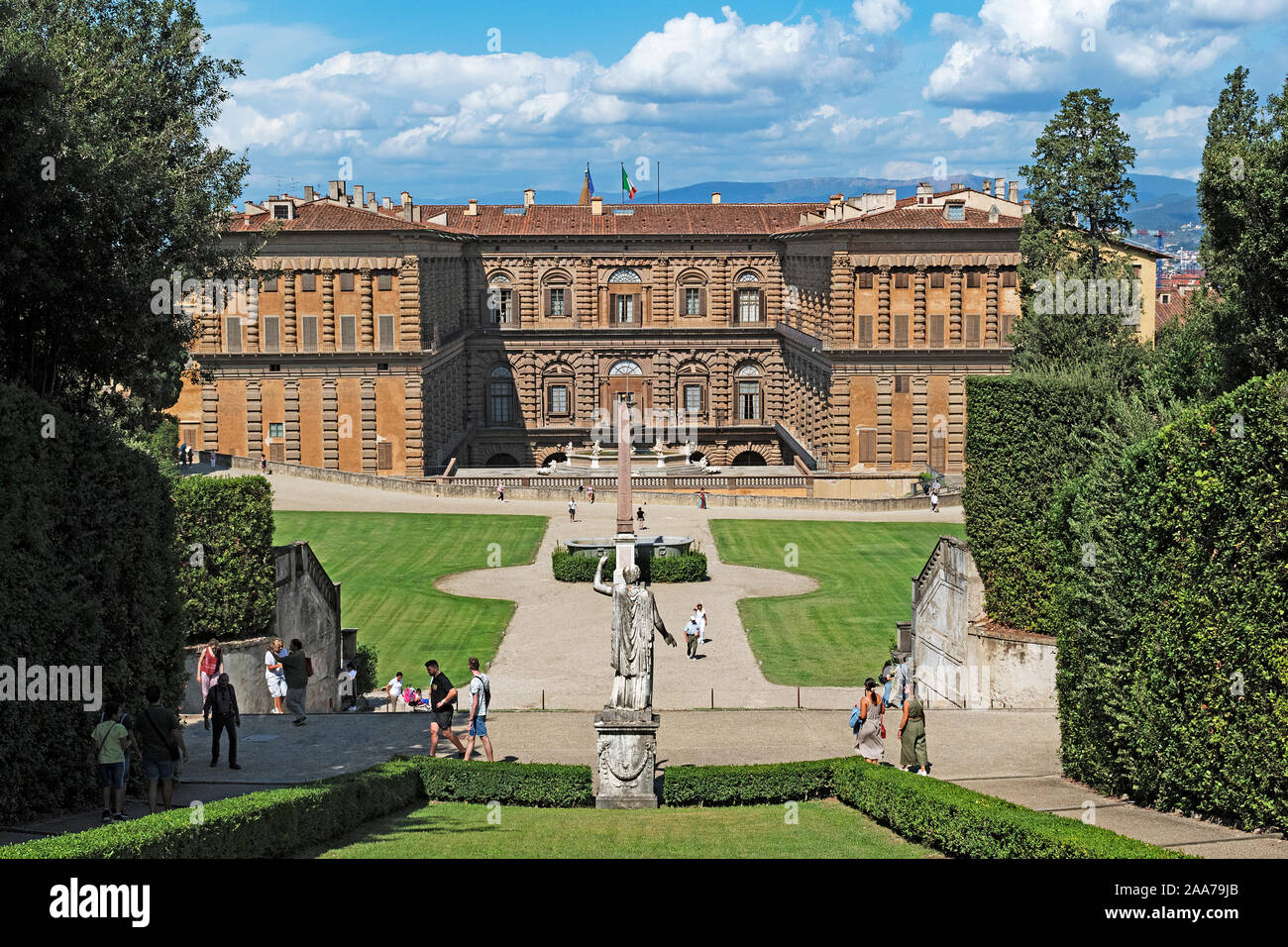 Palazzo Pitti in Florenz, Toskana, Italien. Stockfoto