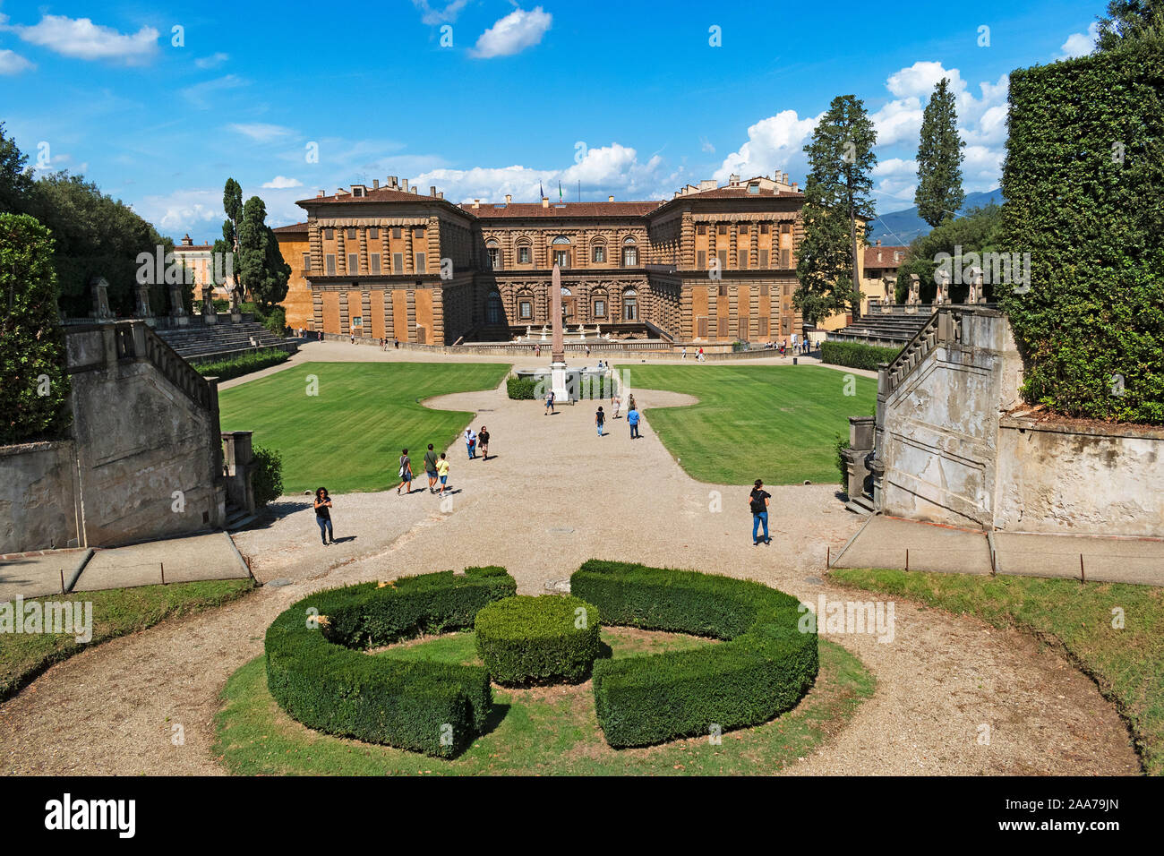 Palazzo Pitti in Florenz, Toskana, Italien. Stockfoto