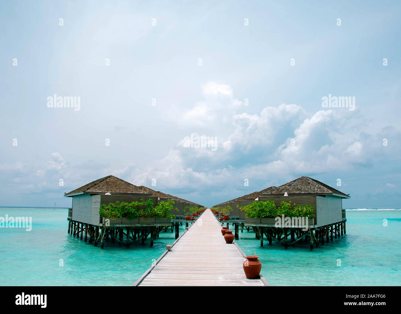 Meeru Island Malediven April 2019. Stockfoto