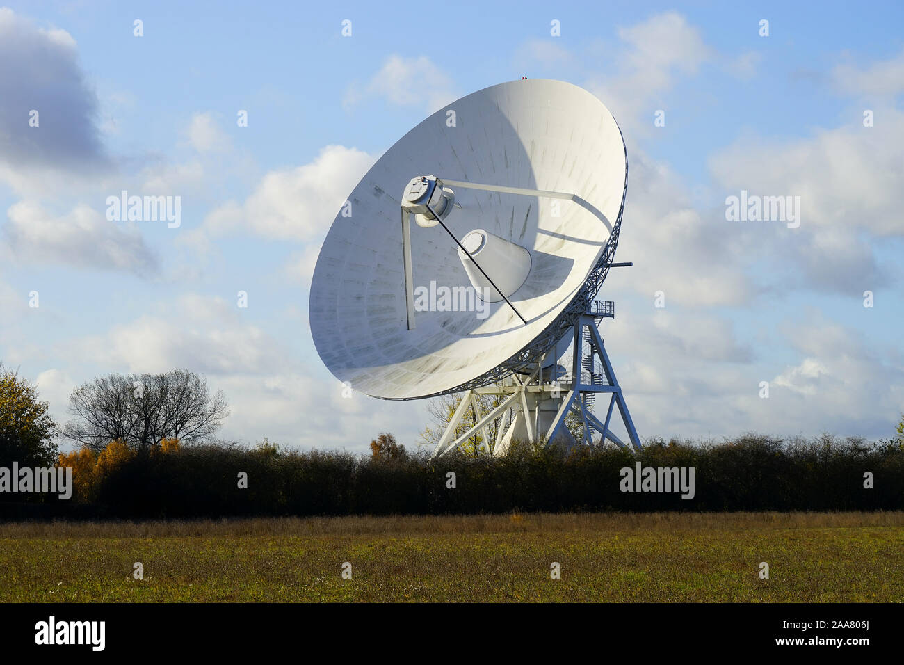 Radioteleskop Gericht an der Universität Cambridge Mullard Observatorium Stockfoto