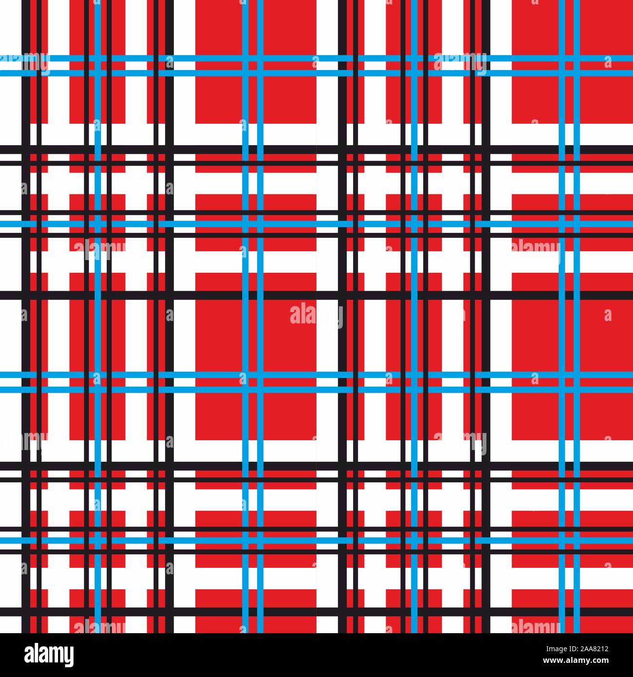 Nahtlose Rechteck Muster für Gewebe, kilts, Röcke, plaids. Tartan. - Vektor Stock Vektor