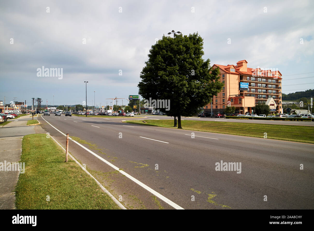 Parkway us441 bis Pigeon Forge Tennessee USA Stockfoto