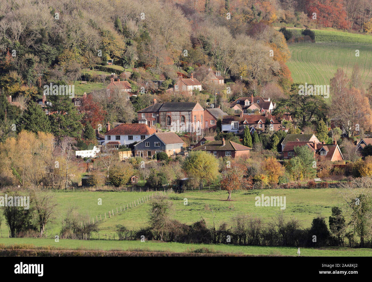 Englisch Weiler Fasane Hügel in der Chiltern Hills Stockfoto