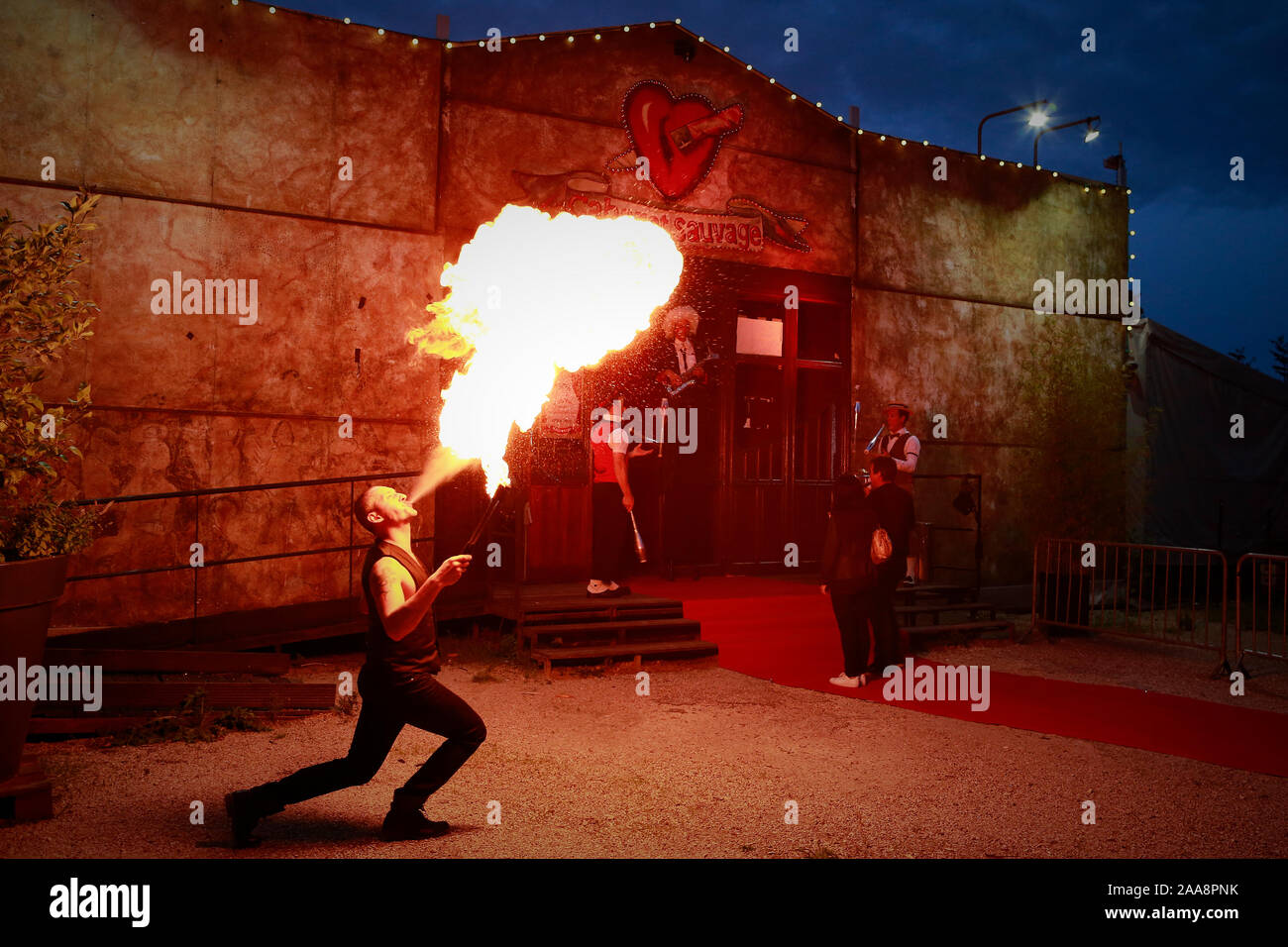 Cabaret Sauvage, Paris - Frankreich - 09/27/17 Brand Esser in Paris, das Erscheinen. Stockfoto