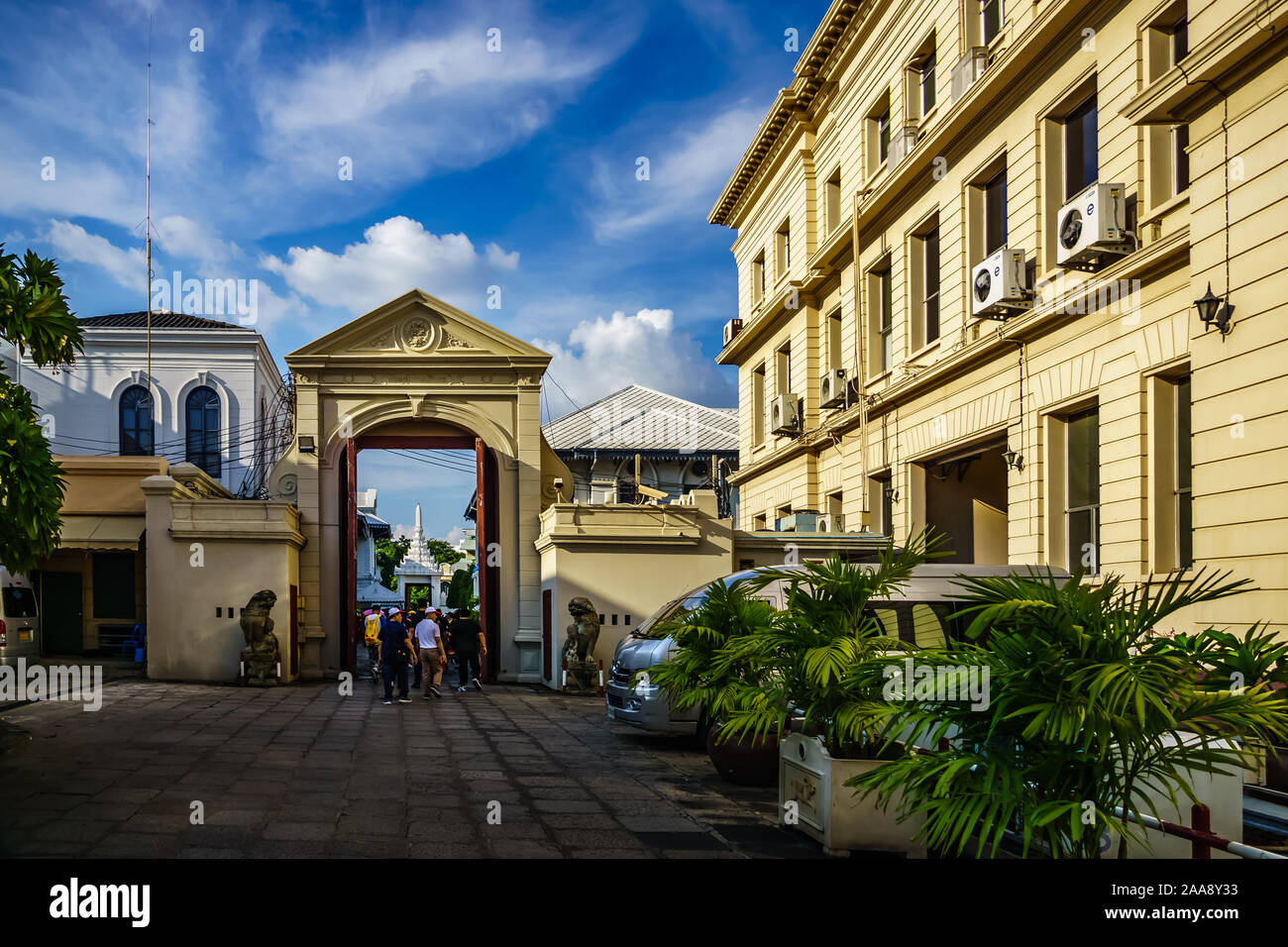 Bangkok, Thailand - 29.Oktober 2019: Grand Palace im Jahr 1782 und seit 150 Jahren die Heimat der thailändische König gebaut. Es ist zweifellos das berühmteste Wahrzeichen ich Stockfoto