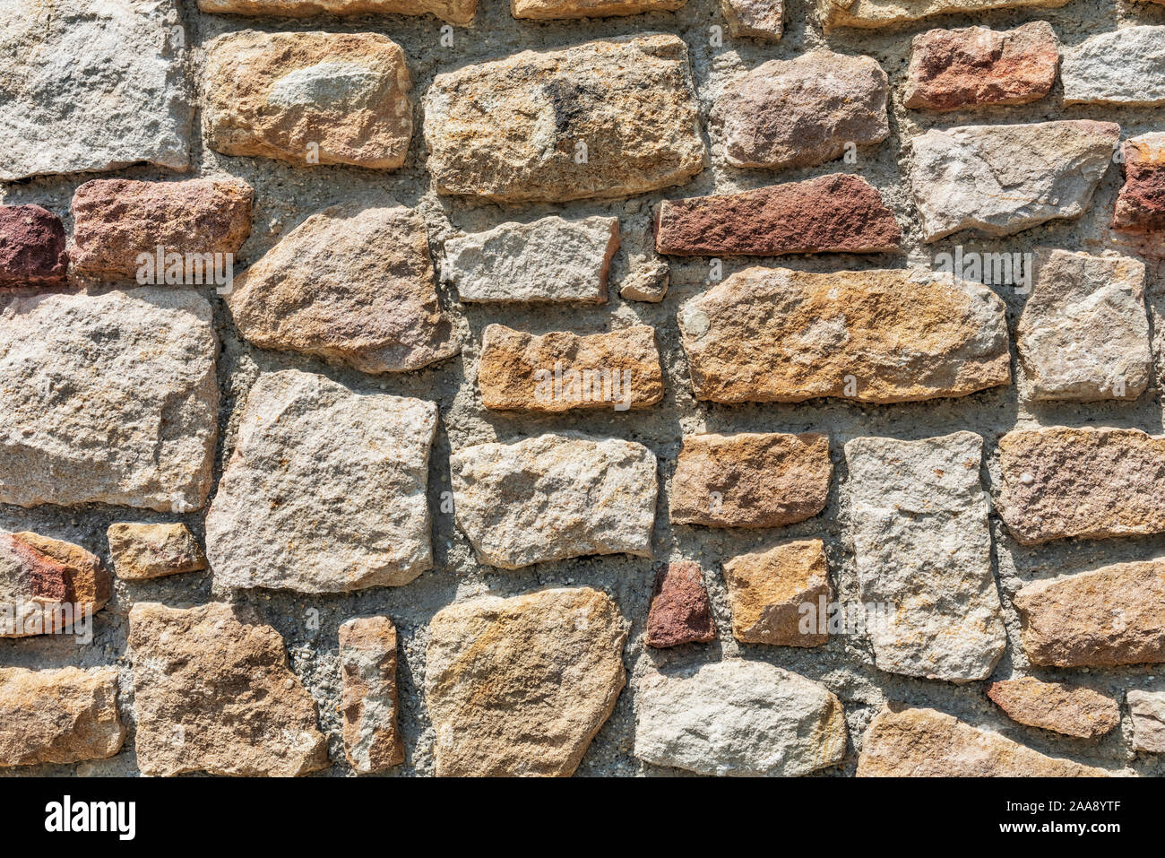 Details von einer alten Mauer Stockfoto