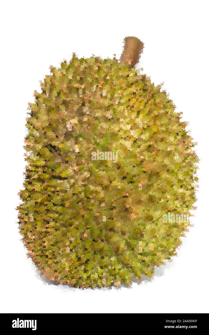 Die abstrakte Dreiecke Durian Frucht für Hintergrund verwenden, Abbildung Stockfoto