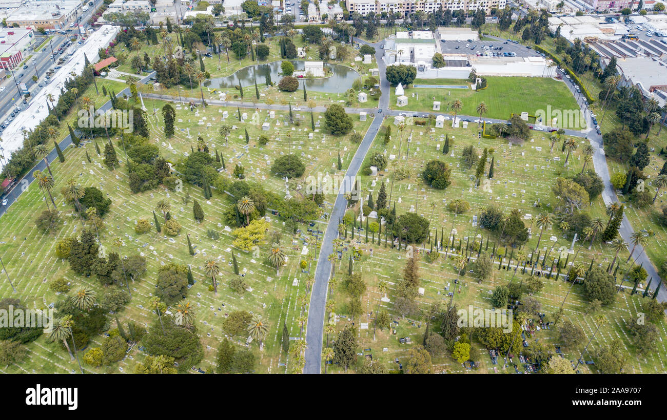 Beth Olam Cemetery-Hollywood, Los Angeles, Kalifornien, USA Stockfoto