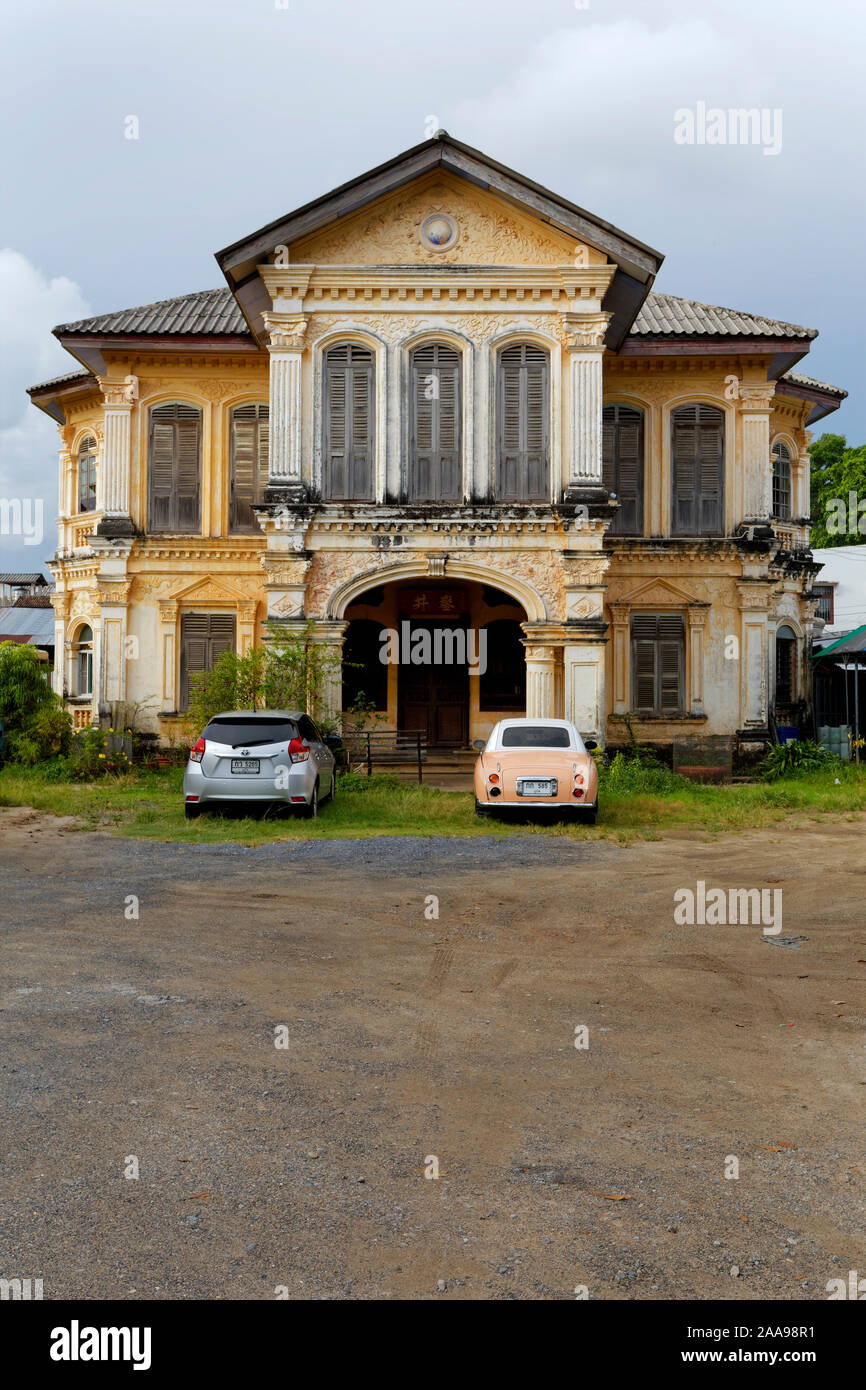 Limpanon Haus, verlassenen Sino-Mansion, Phuket Town, Thailand Stockfoto