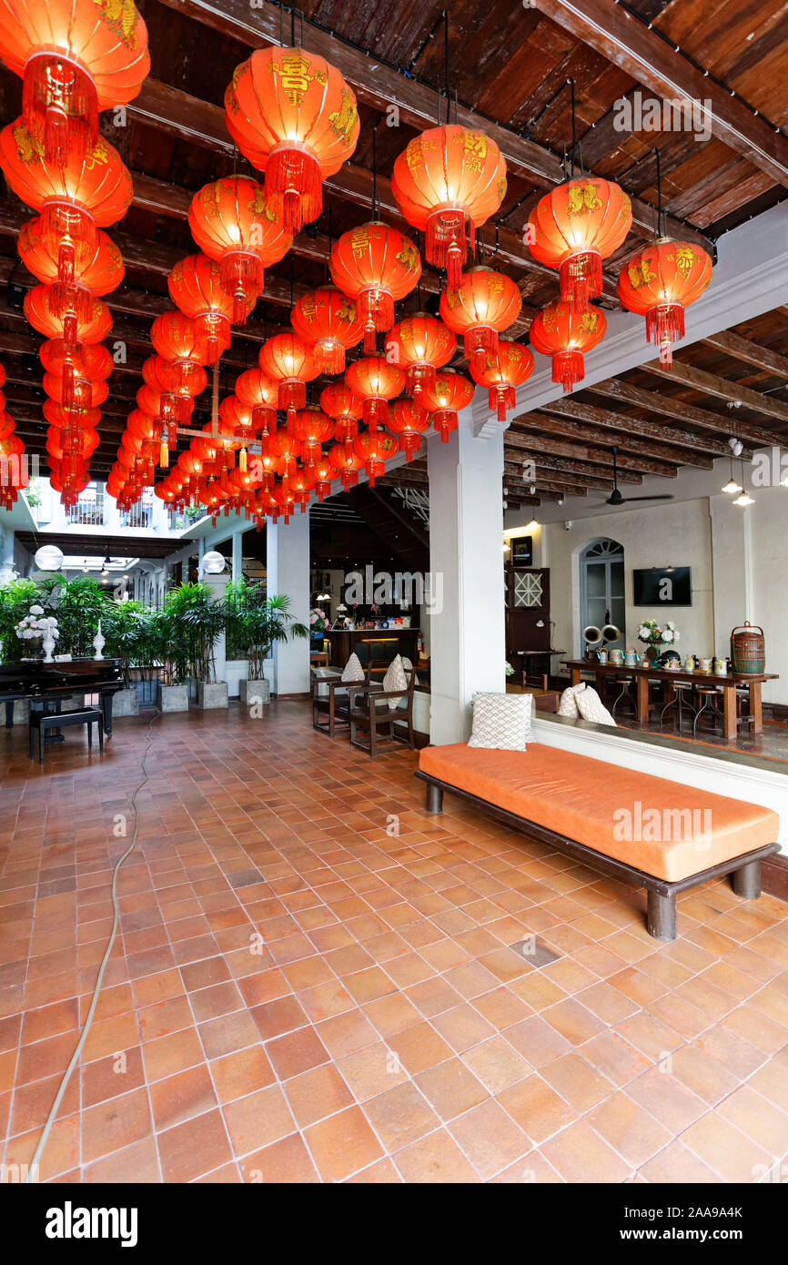 Die Erinnerung an ein Hotel, Phuket Town, Thailand Stockfoto