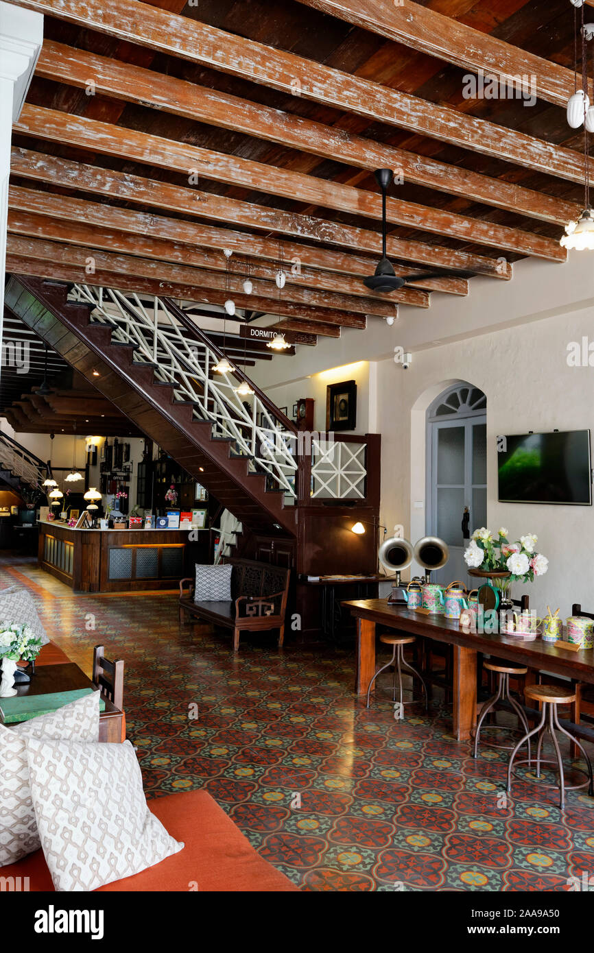 Die Erinnerung an ein Hotel, Phuket Town, Thailand Stockfoto