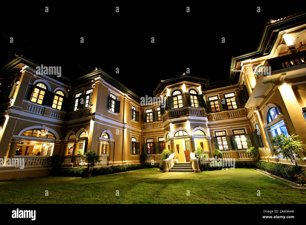 Blue Elephant Governor's Mansion Phuket Restaurant & Kochschule, Phuket Town, Thailand Stockfoto