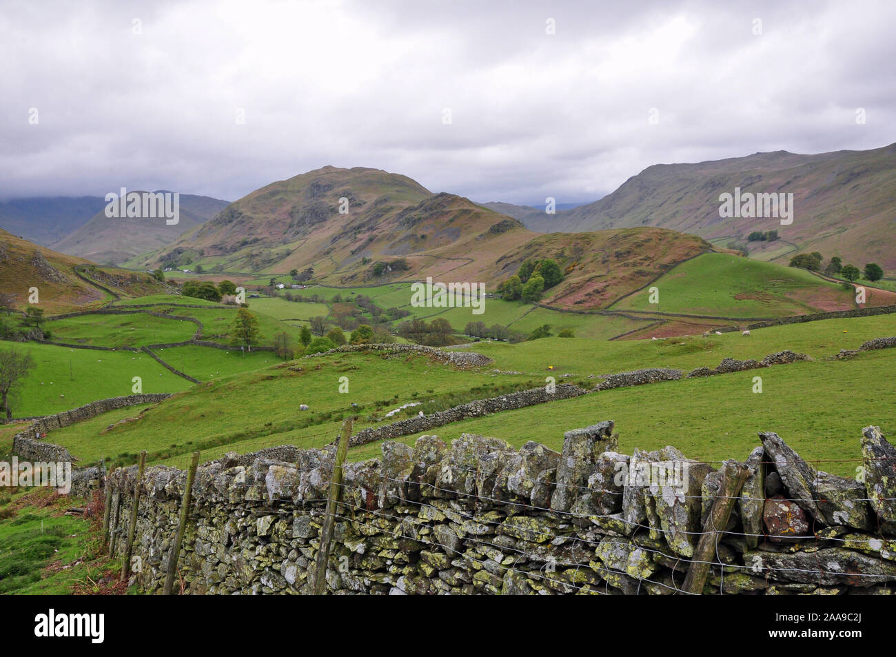 Beda fiel und Howe Getreide, Martindale, Cumbria Stockfoto